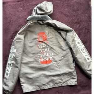 Valeza Anime Streetwear Jacket Size M | Graphic Zip Up Harajuku Style